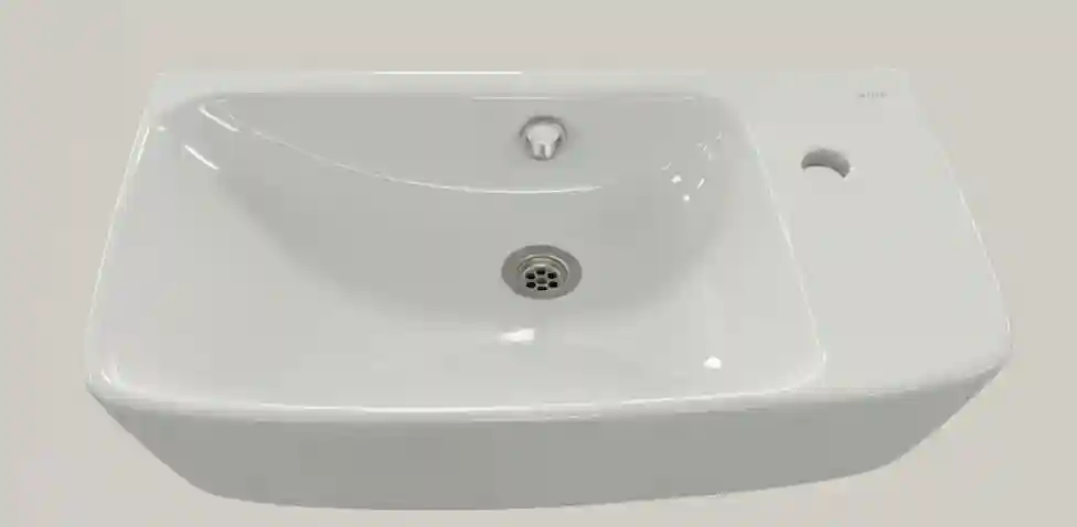 Накладной умывальник VITRA SHIFT Narrow sink 60cm WHITE