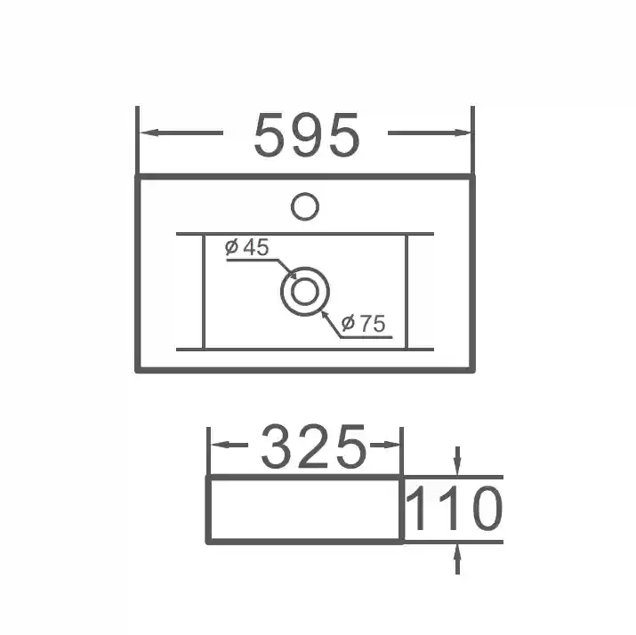 Lavoar K153 White 445*295*100
