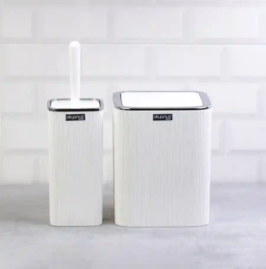 SQUARE 2pcs BATHROOM SET CHROME/OKY-507(8)