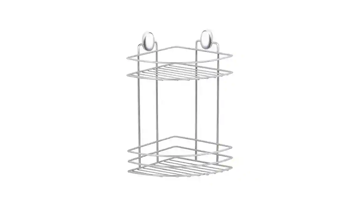 TRIANGLE CORNER ORGANIZER 18cm CHROME/DKB-716(12)