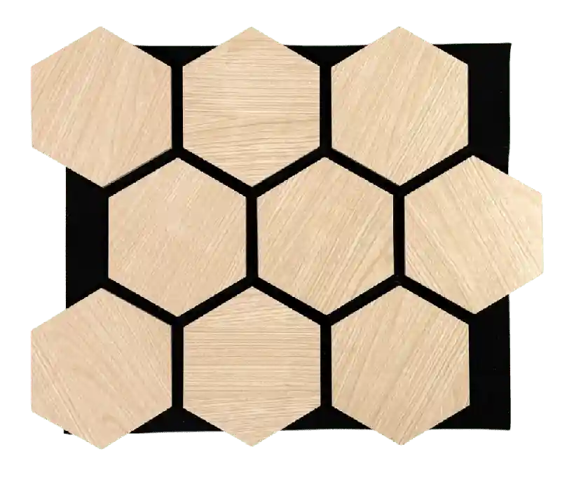 Panou acustic hexagon MDF Maple/Клен