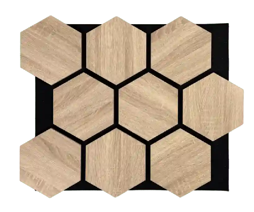Panou acustic hexagon MDF Sonoma Oak/Дуб Сонома
