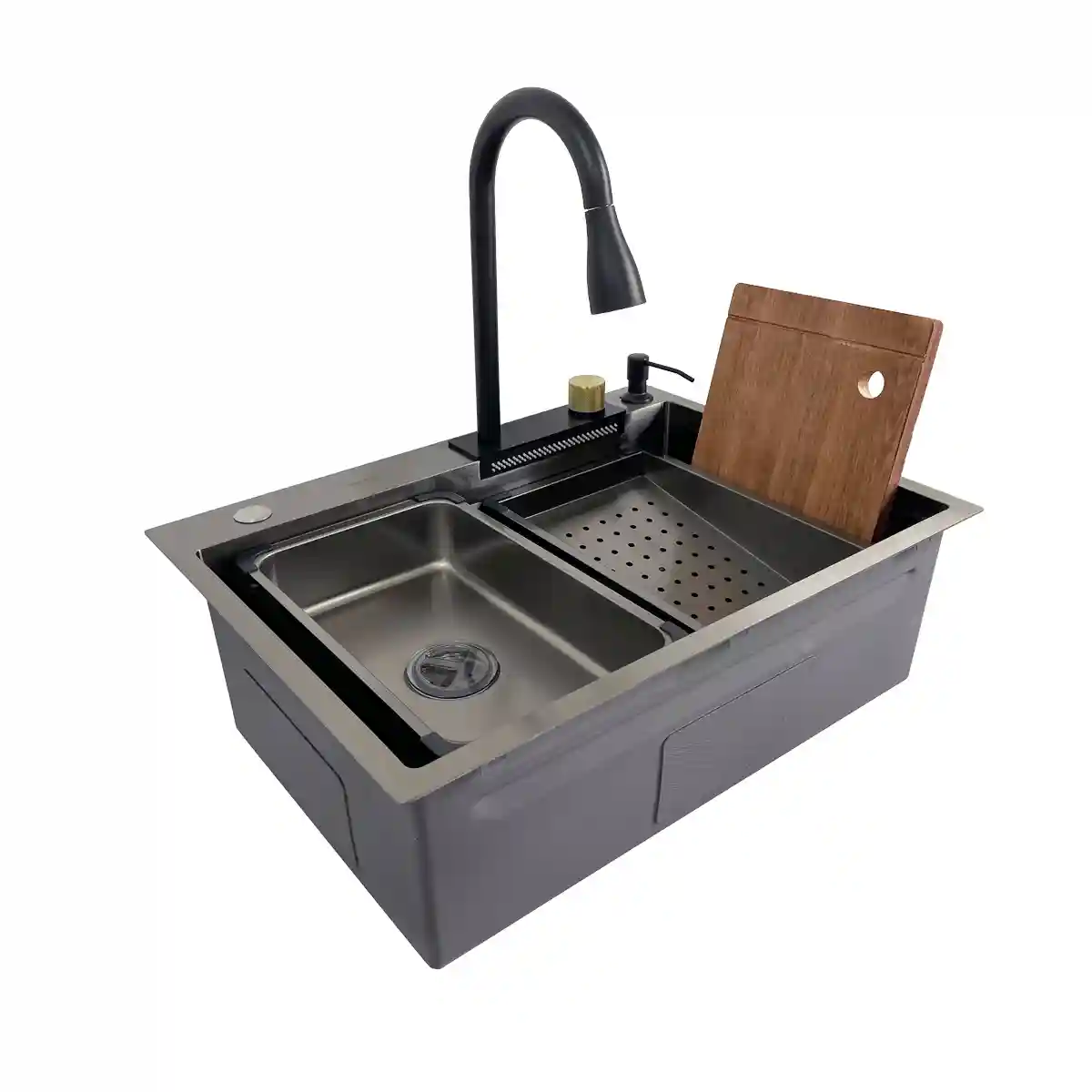 Chiuveta SanDonna  handamade HD6850 NEGRU VOR58102