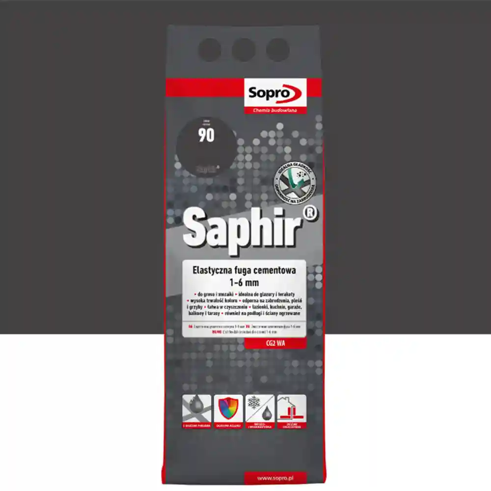 Fuga SOPRO Saphir Alubag 9524 negru 90/ 2kg 153700