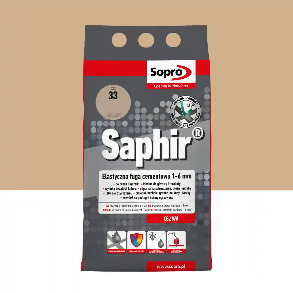 Fuga SOPRO Saphir Alubag 9512 bej jura 33 4kg 155949