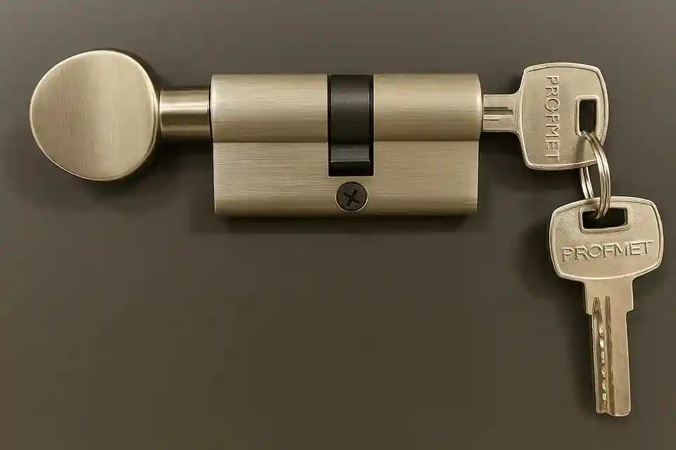 Cilindru siguranta 60mm (30/30mm)cheie+buton 437022
