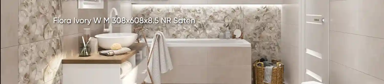 Fiora Ivory W M 30.8*60.8 NR Saten 1/Epicentr 8.5 mm (72)