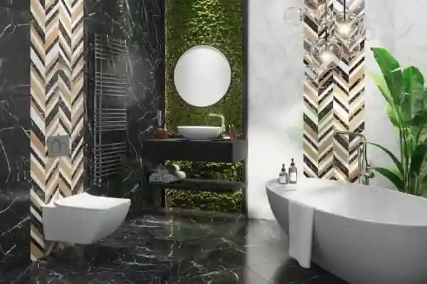 Marquina Black W M 30.8*60.8 NR Saten 1/Epicentr 8.5 mm (72)