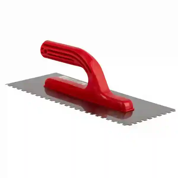 Скребок из нержавеющей стали 120×280 мм с насечками 6×6 мм