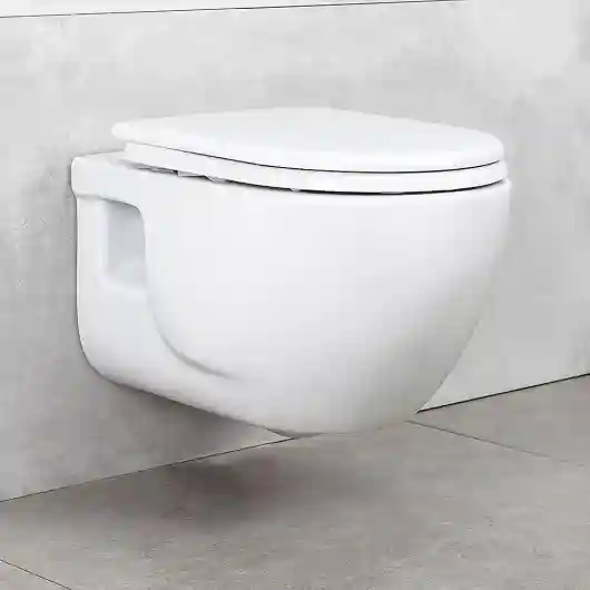 WC SET LUCCO BRILLA WHITE +bideu+capac