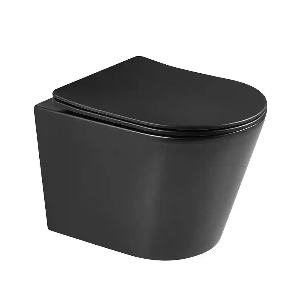 Подвесной унитаз Black Matte + сиденье 1904MB