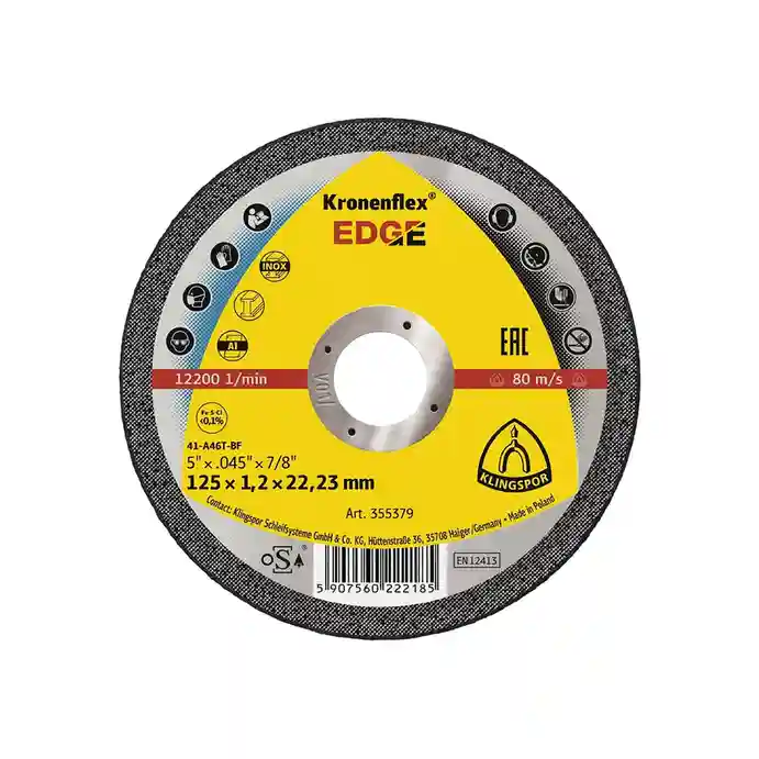 Диск для резки стали/нержавейки/алюминия EDGE SPECIAL 125 7504588