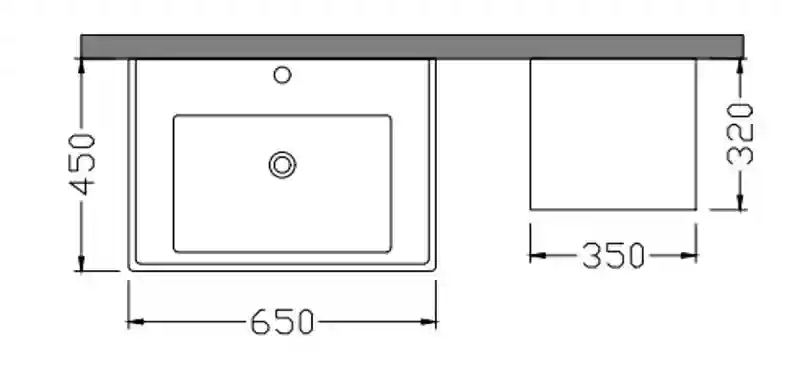 Mobilier de baie Kona Plus 65 dorado