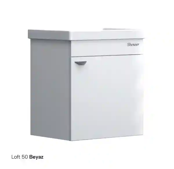 Oglinda p/u mobilier de baie LOFT WHITE 50cm