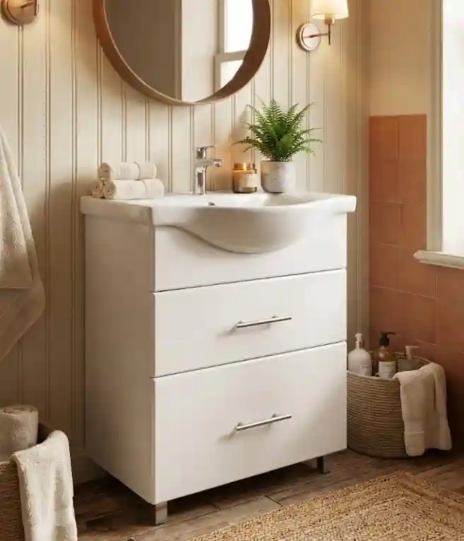 Mobilier de baie lav.BLANK alb 60cm (Basic 7060)