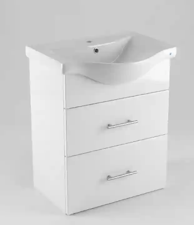 Mobilier de baie lav.BLANK alb 65cm (Basic 7065