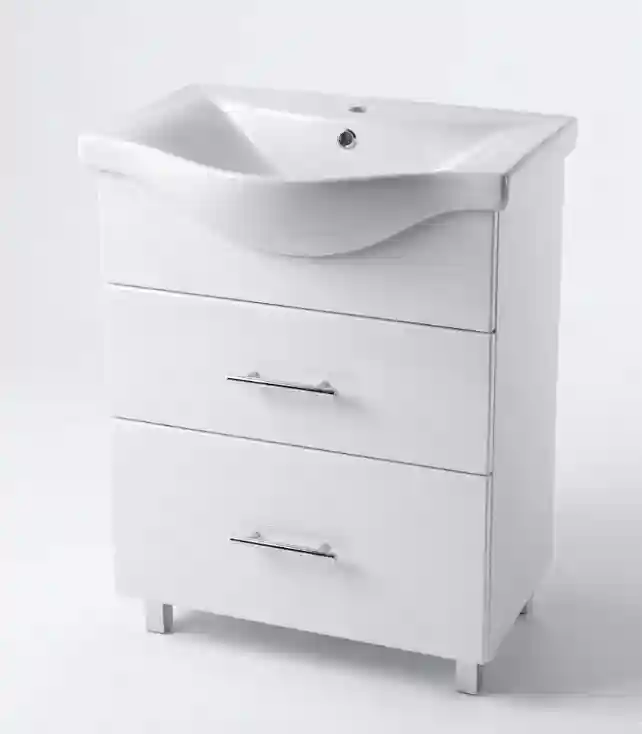 Mobilier de baie lav.BLANK alb 75cm (Basic 7075)