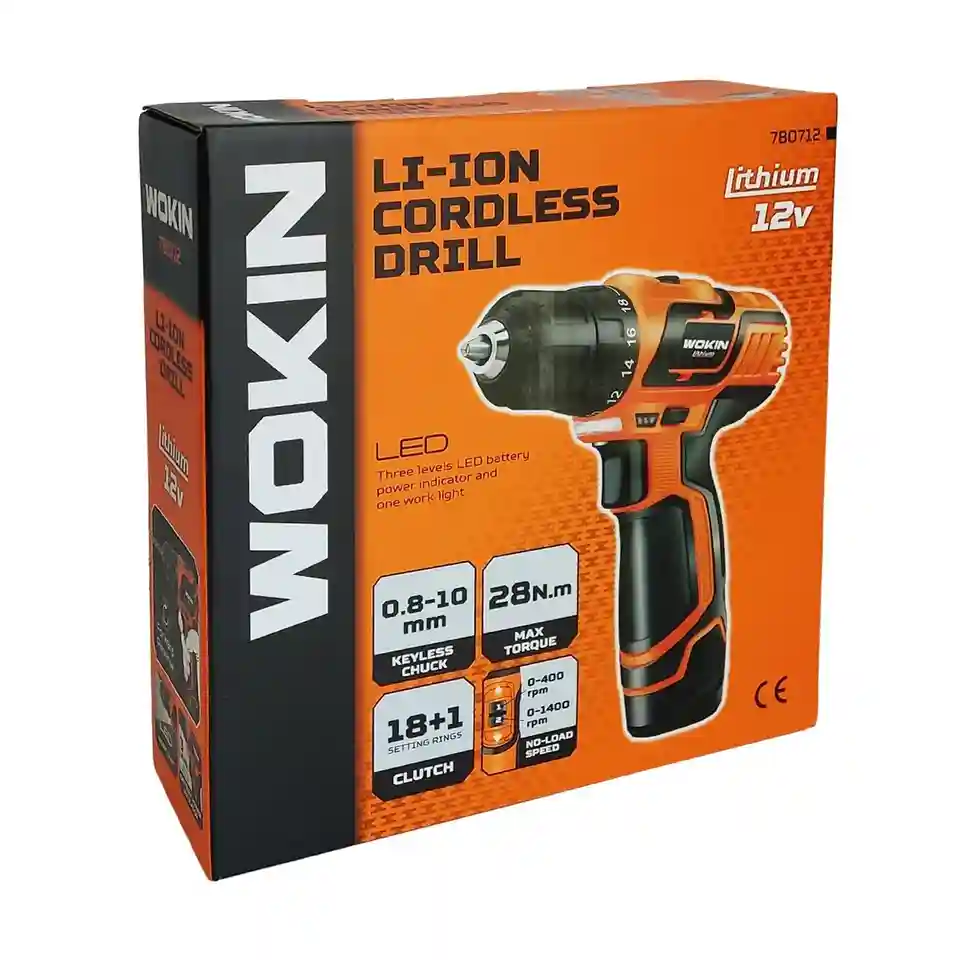 Masina de insurubat cu acumulator WOKIN LI-ION 1500 mAh  12V 780712