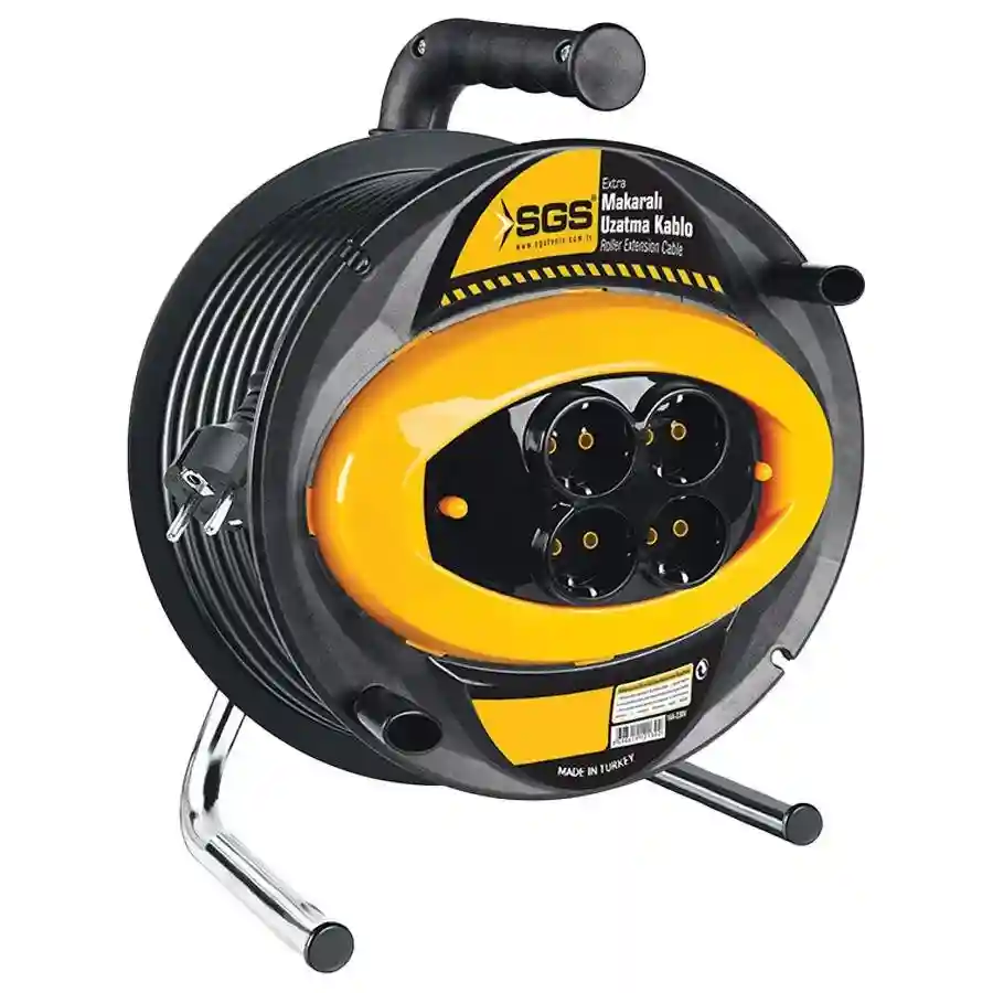 Удлинитель на барабане, 30 м, 4 розетки, 3×1,5 мм²