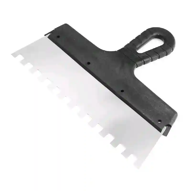 Зубчатый шпатель 250 мм/10 мм с пластиковой ручкой 3213-10  