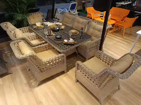 Набор садовой мебели ALASKA 8+1, 9 предмета