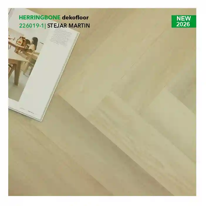 Композитный пол SPC коллекция Dekofloor HERRINGBONE, Дуб Мартин, 226019-1