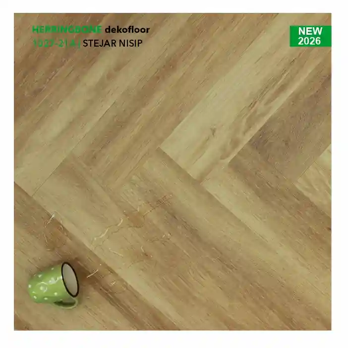 Pardoseala SPC colecția Dekofloor Herringbone, STEJAR NISIP, 1027-21A
