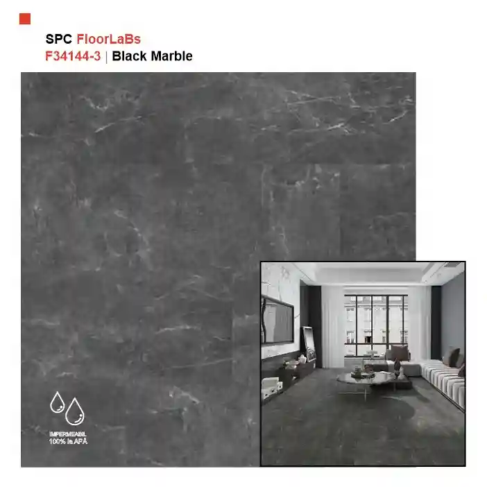 Pardoseala SPC, F34144-3 Black Marble, FloorLabs | Produse pentru