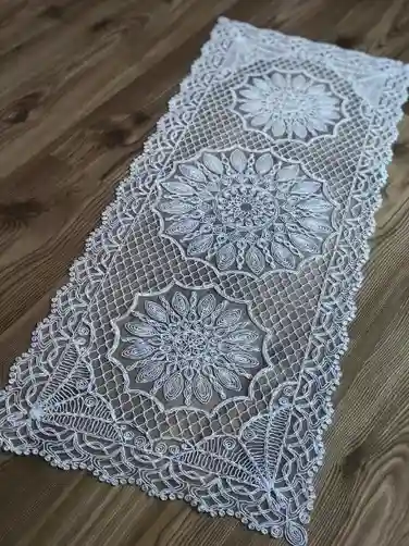 Brâu RUNNER la fața de masă Crem 38x122 cm