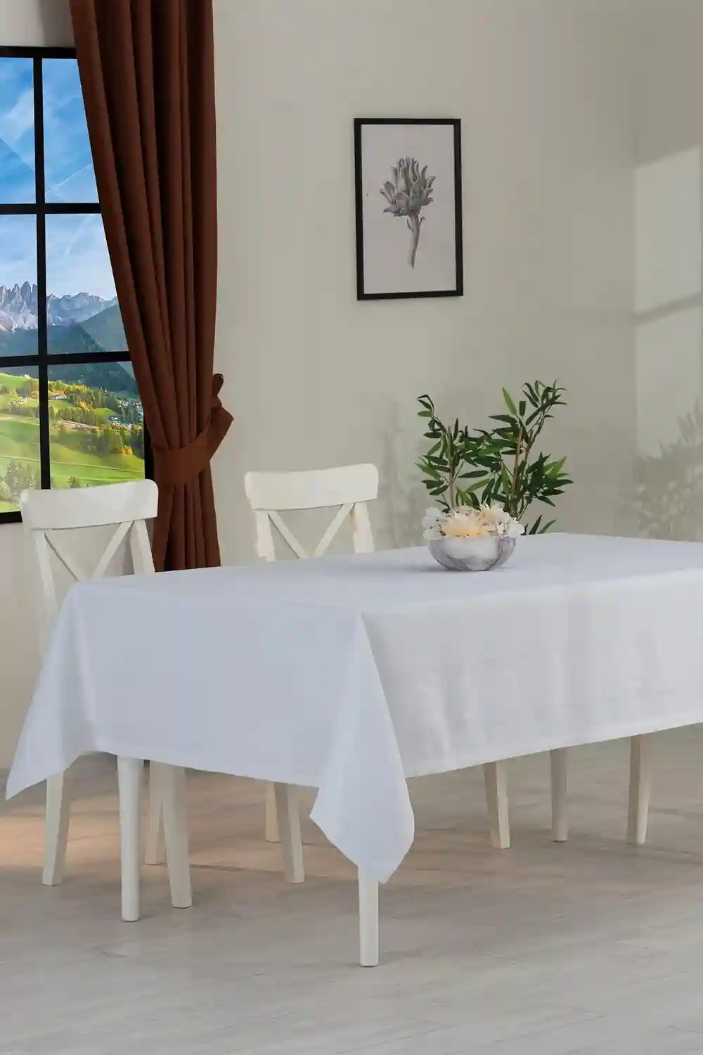 Скатерть Teflon (ETAMIN) 150X220 Белый