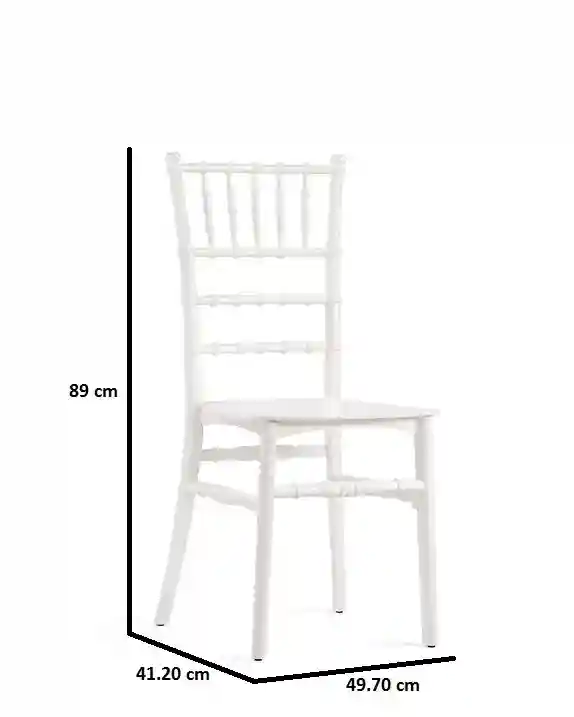 Scaun din plastic ZANOUBIA  Alb