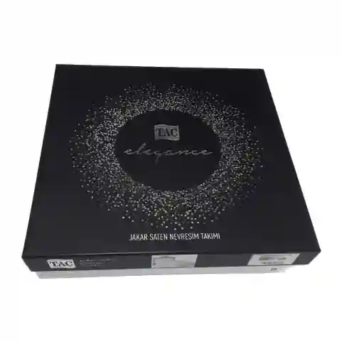 Комплект постельного белья из сатина Jacar Brinley2-TAC Белый