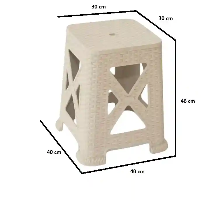 Пластиковый журнальный столик RATTAN Cappuccino