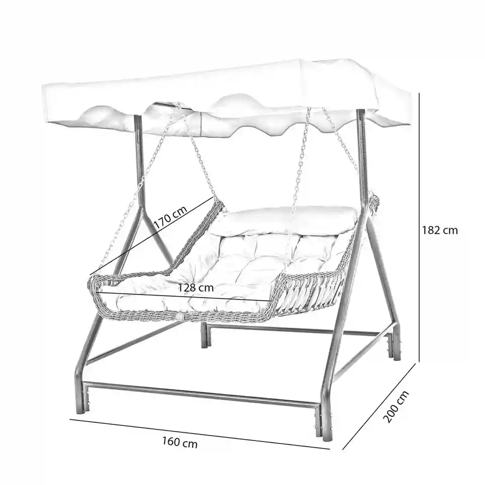 Balansoar CAPRI BED double Turcia Maro