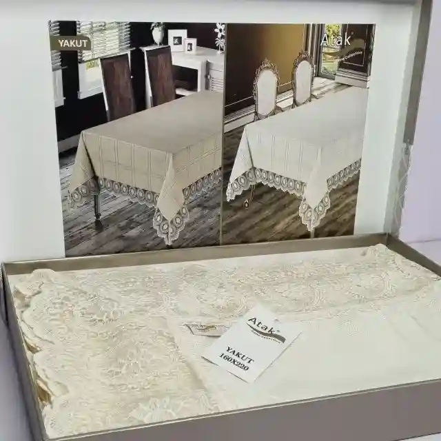 Față de masă YAKUT 160X300 Crem