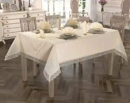 Set de masă 26 buc IUTE 160X220 Crem