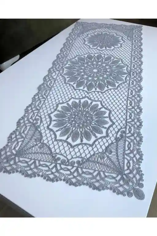 Скатерть SOMEN на стол Серый 38х95 см