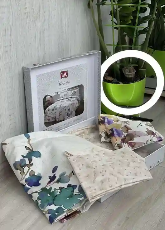 Комплект постельного белья Digital satin 2 TAC Colorful Lizzo