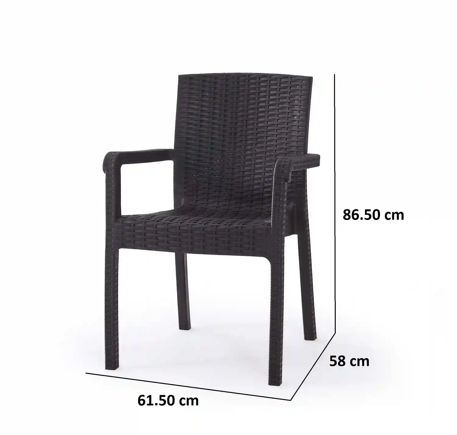 Scaun din plastic VECTOR Maro