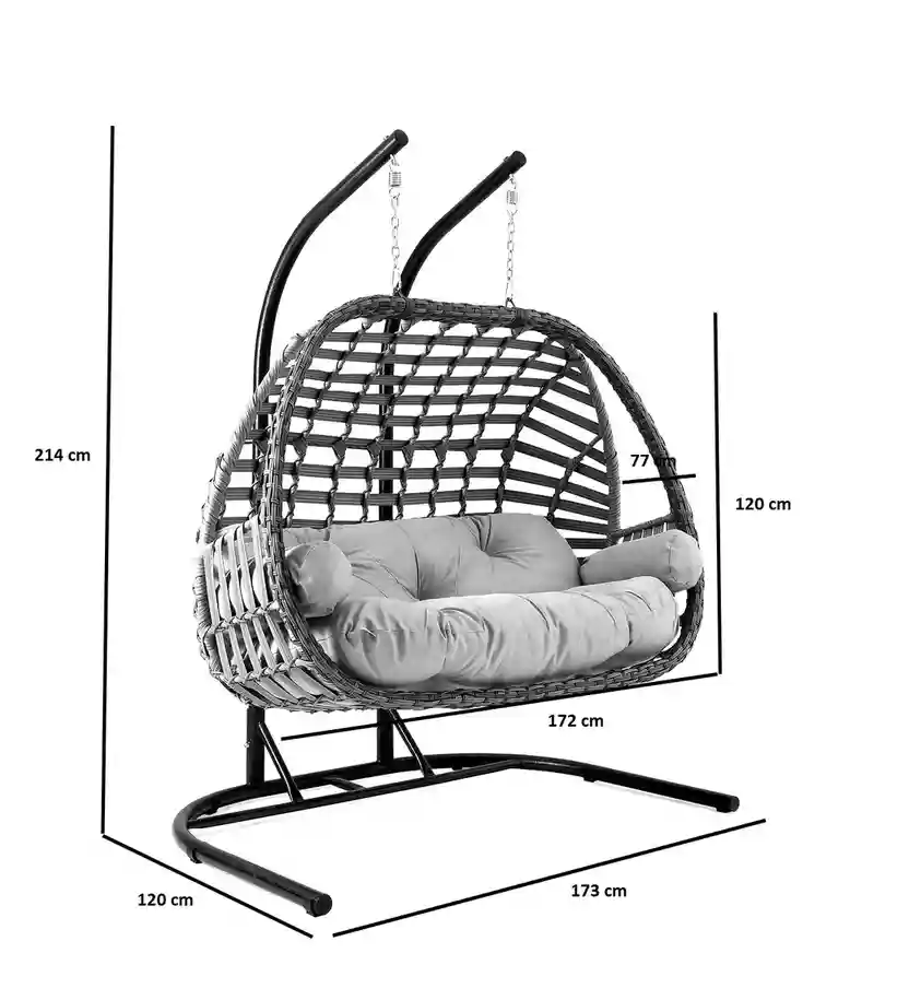 Качели OYLAT двухместный Турция Серый