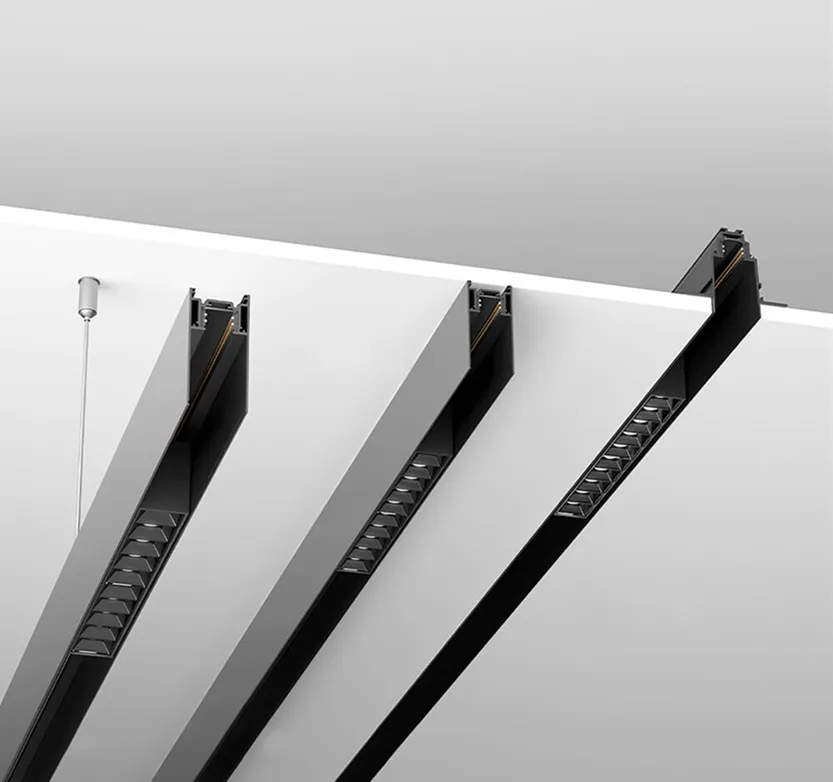 Sistem de iluminat magnetic aplicat si incastrat