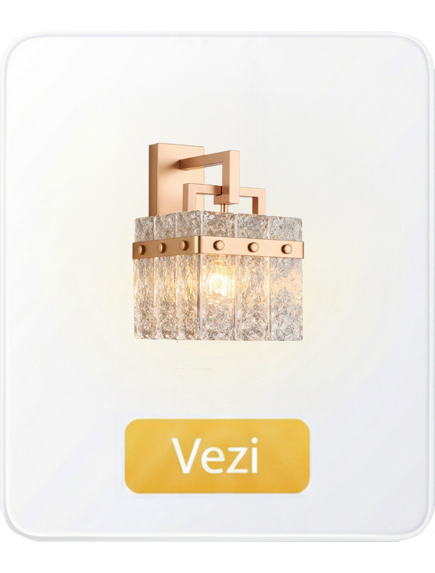 Настенные светильники с хрусталём и стеклом