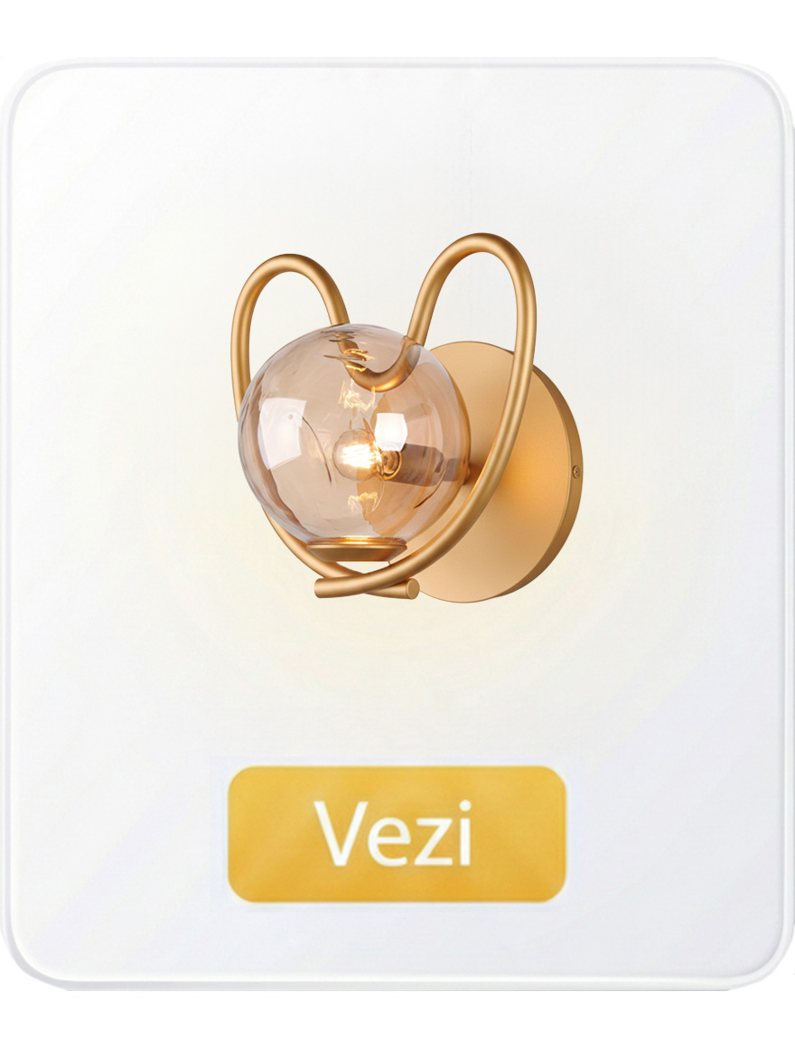 Настенные светильники со стеклянными шарами и плафонами