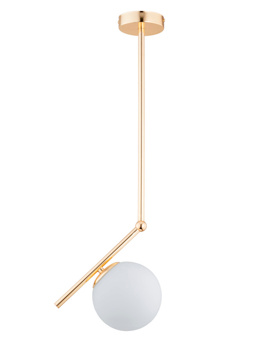 Suspensie cu boluri și plafoane din sticlă