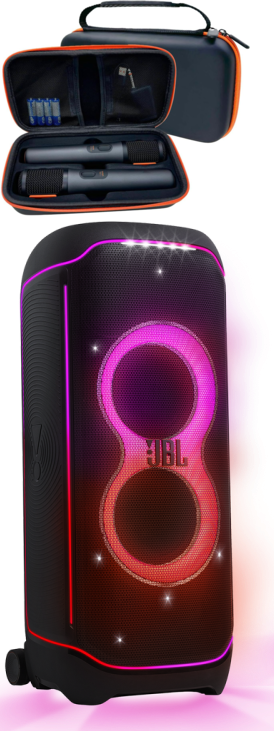 Комплект-  PartyBox Ultimate +
Microphone Set +
Чехол для микрофонов