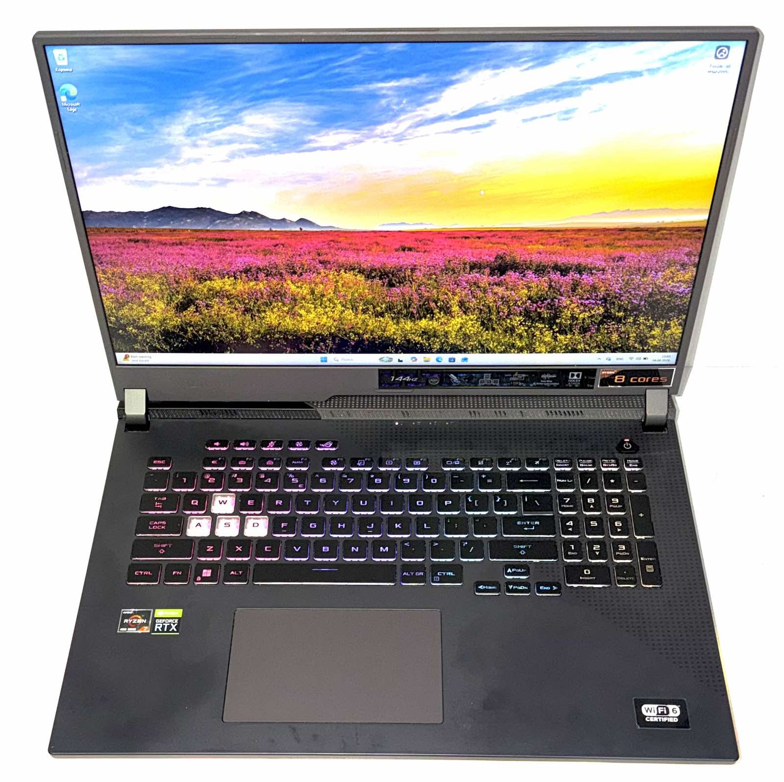 ASUS ROG Strix G17 G713IH / AMD Ryzen 7 4800H / NVIDIA GeForce RTX 3050 Ti / 2022