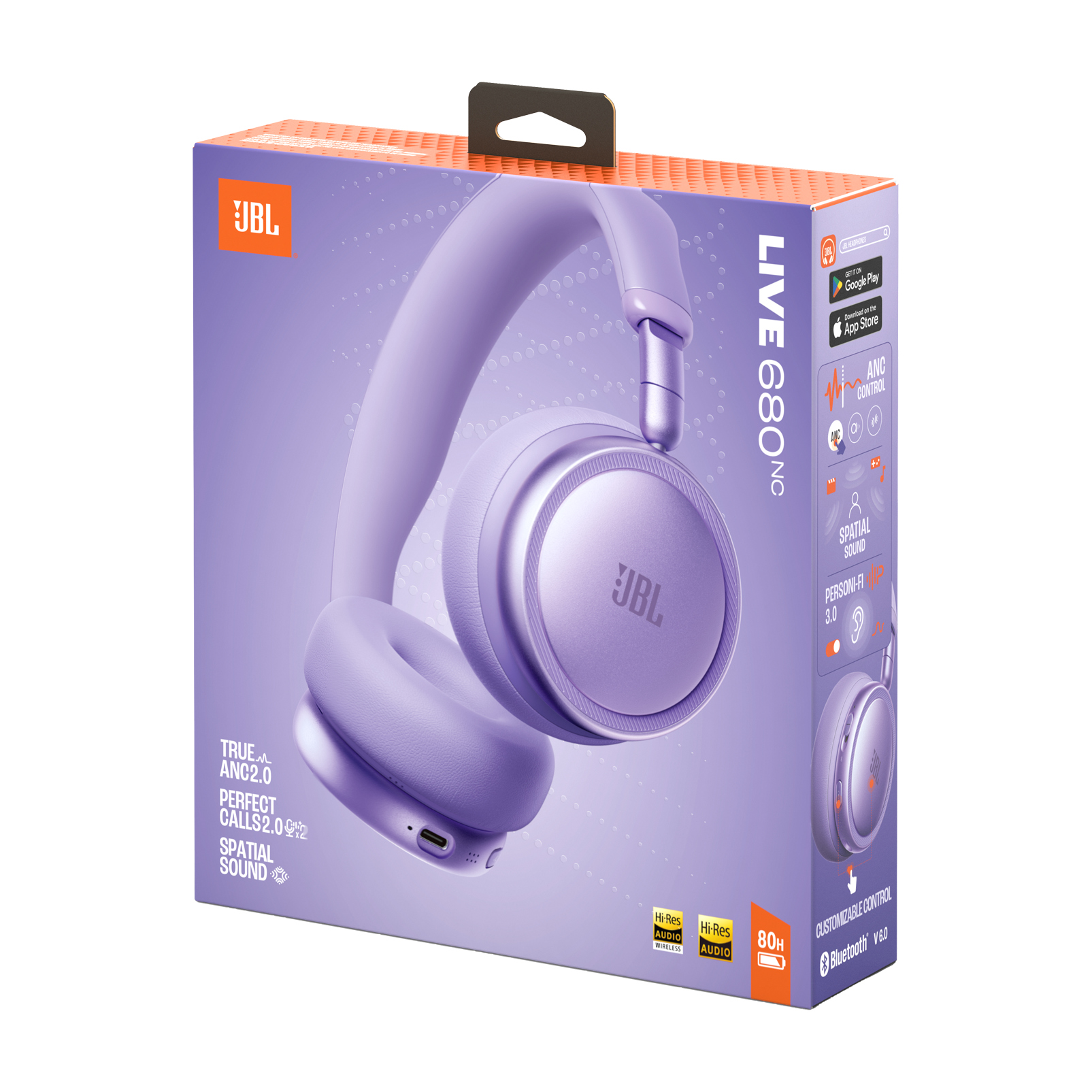 JBL Live 680NC Purple 9