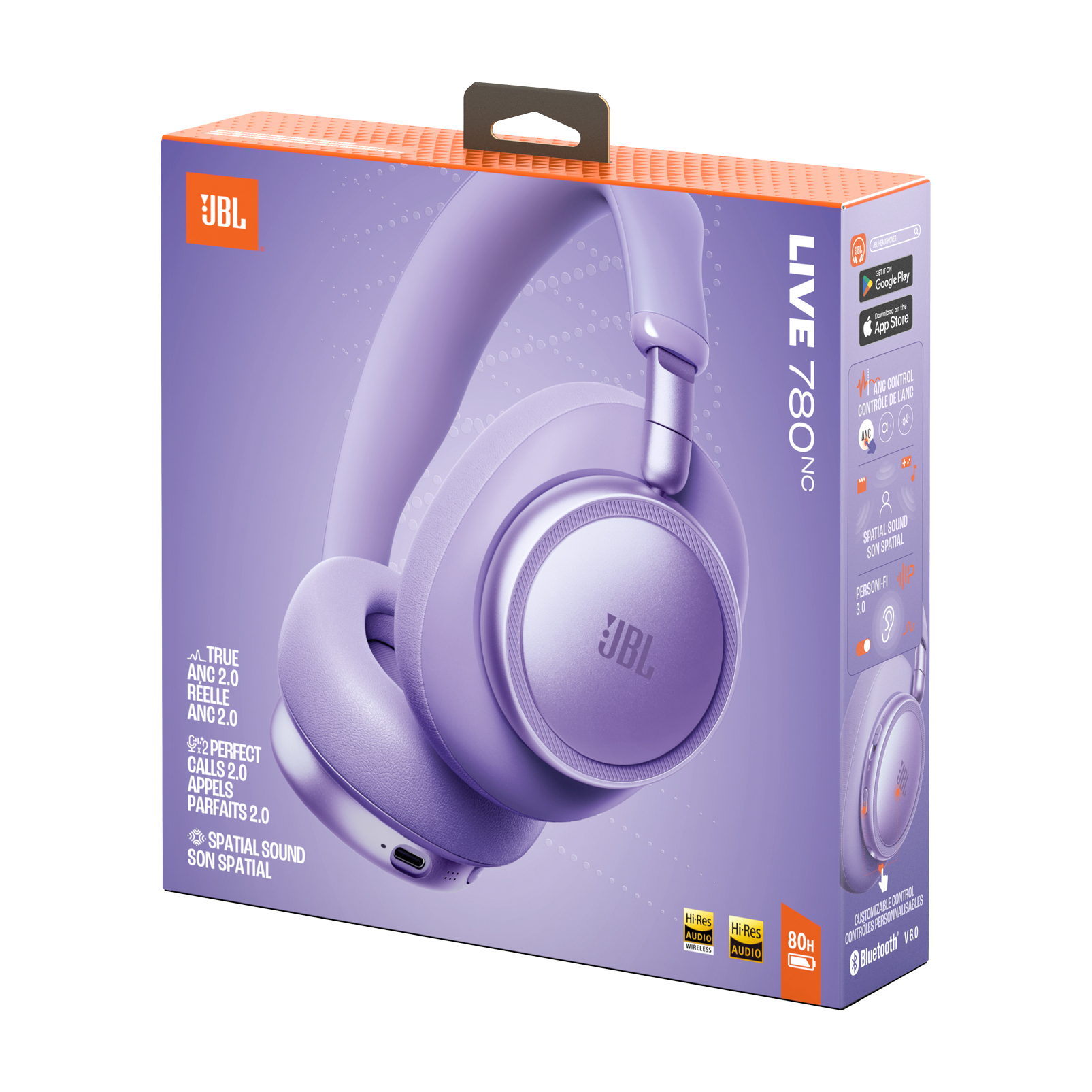 JBL Live 780NC Purple 9