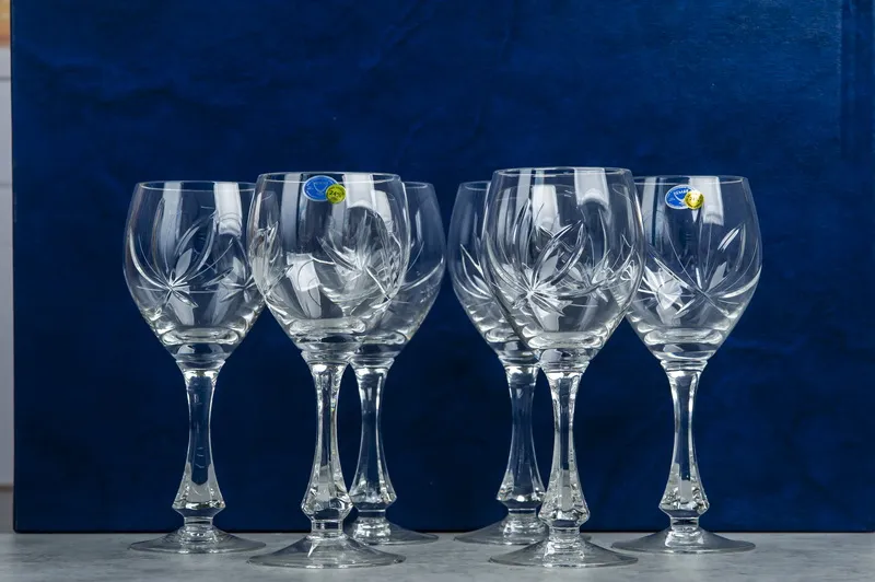 6874 Н/р фужеров 250г 900/43 цветок 1/2