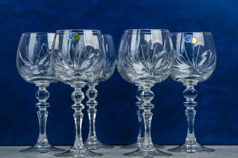 7565 Н/р фужеров 300г 900/43 цветок 1/2